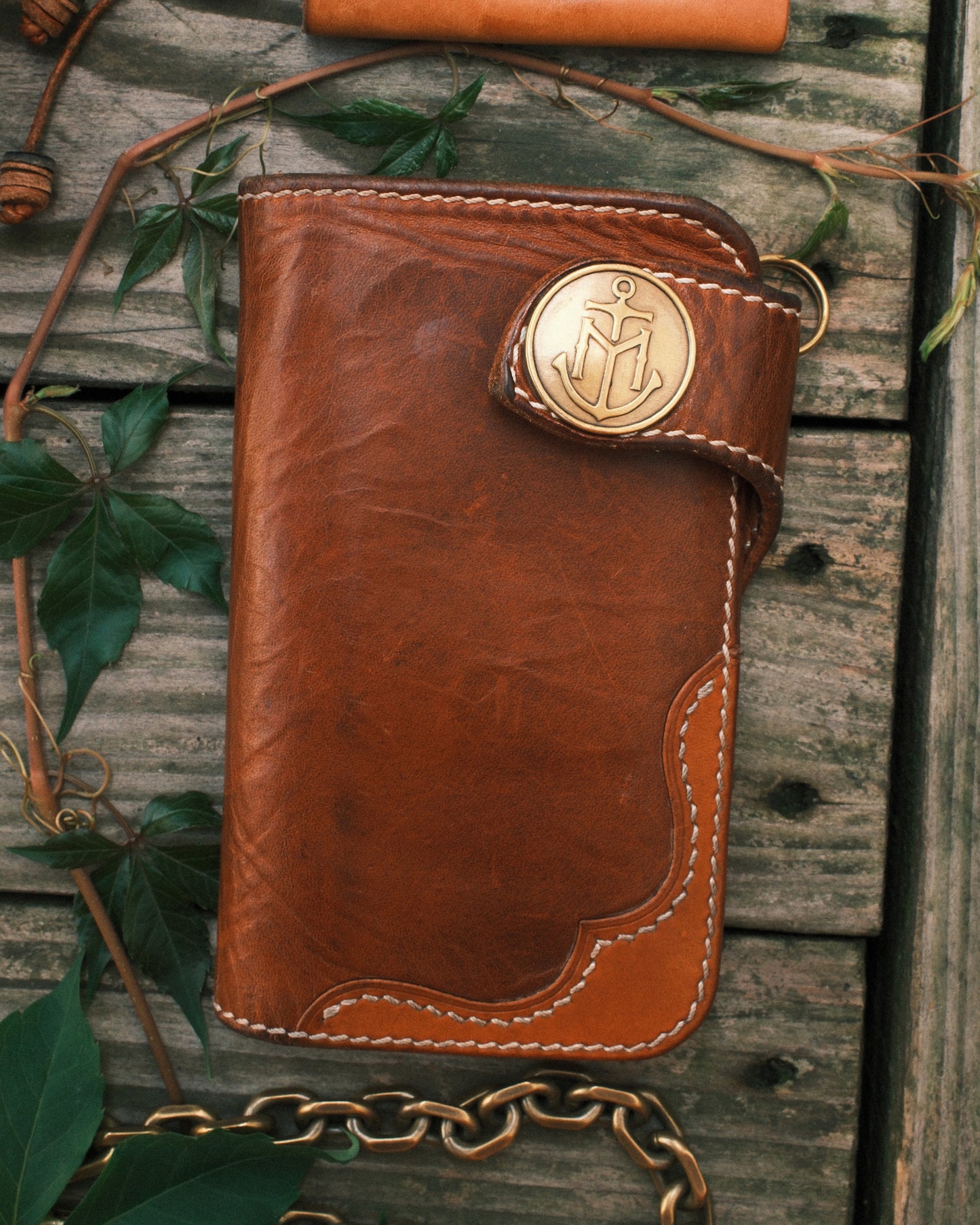 Patina Medium biker wallet Chif mate v1