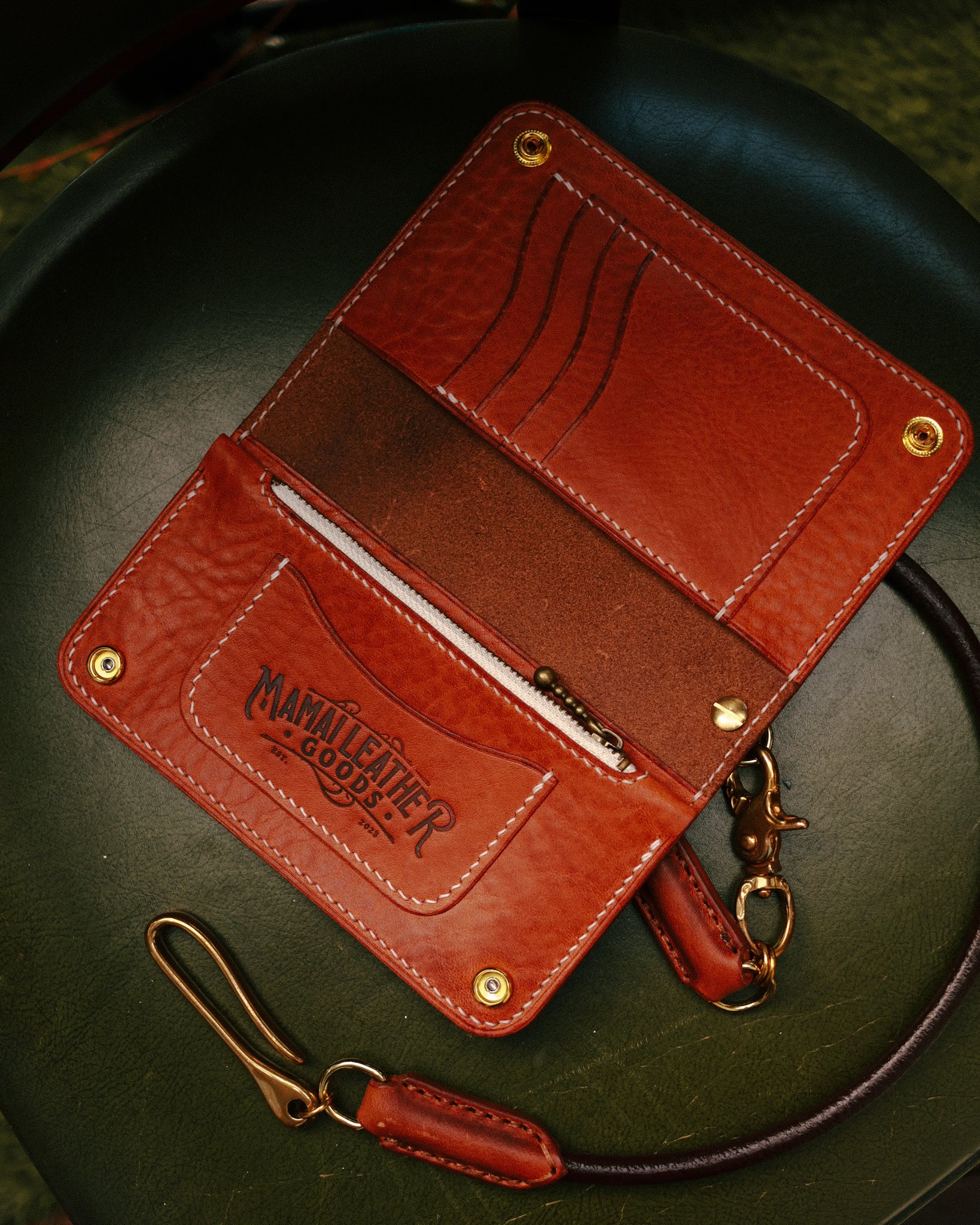 Long trucker wallet – Mamai Leather Goods