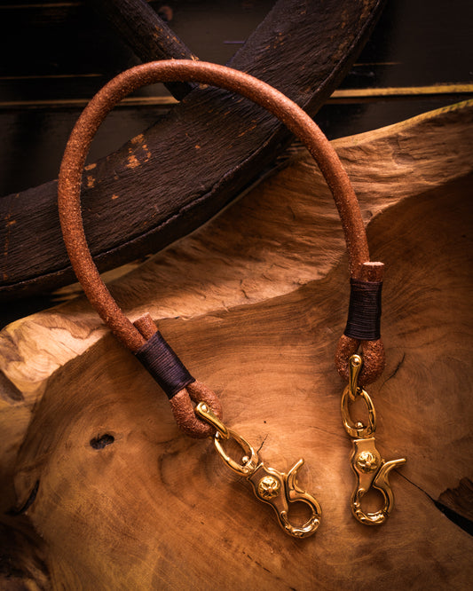 Leather cord for wallet