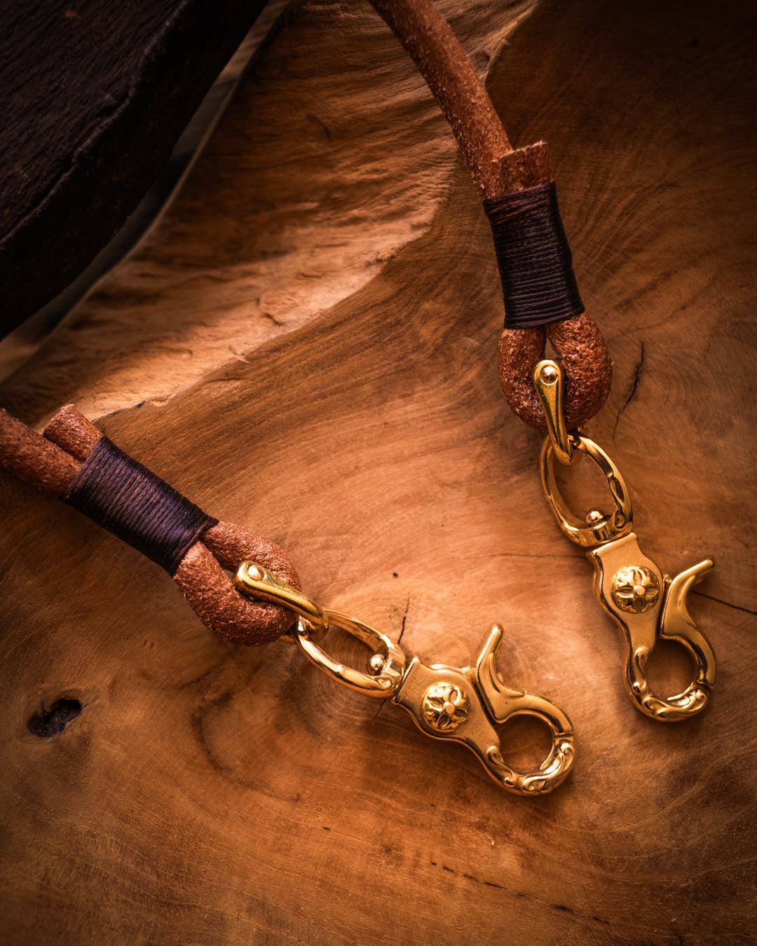 Leather cord for wallet