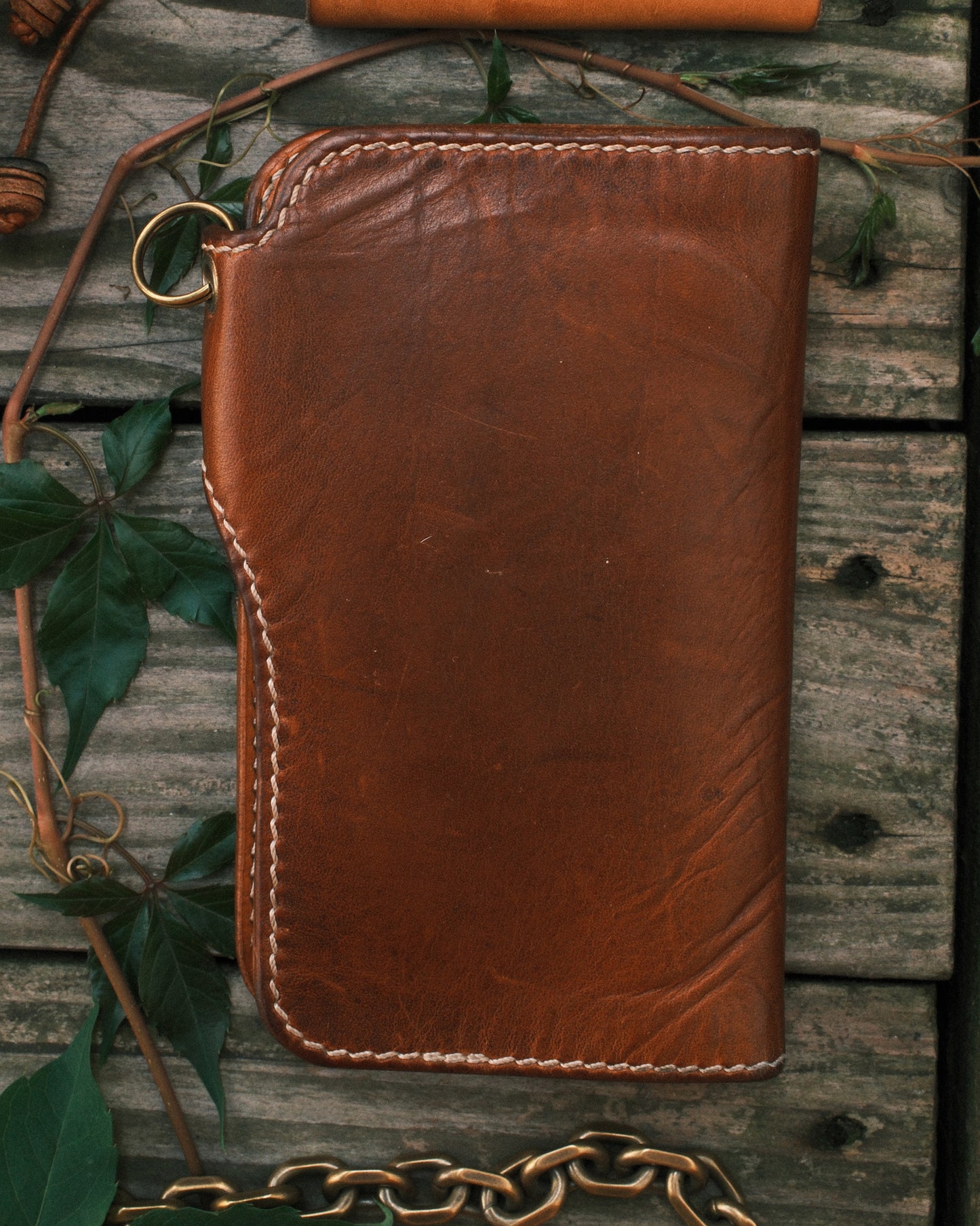 Patina Medium biker wallet Chif mate v1
