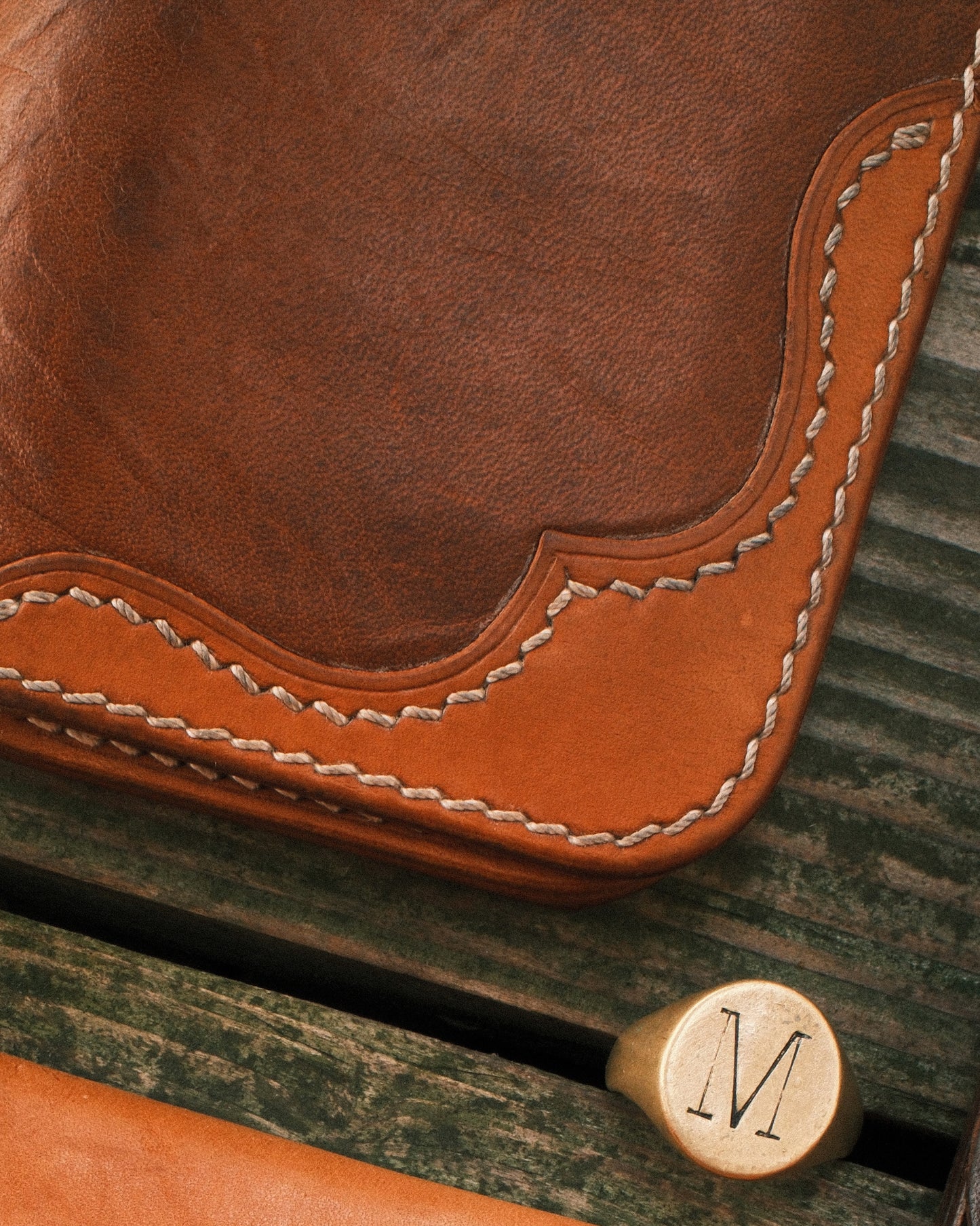 Patina Medium biker wallet Chif mate v1
